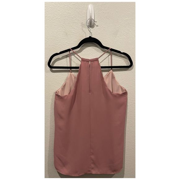 EXPRESS Barcelona Chiffon Spaghetti Straps Tank Top - Picture 3 of 3